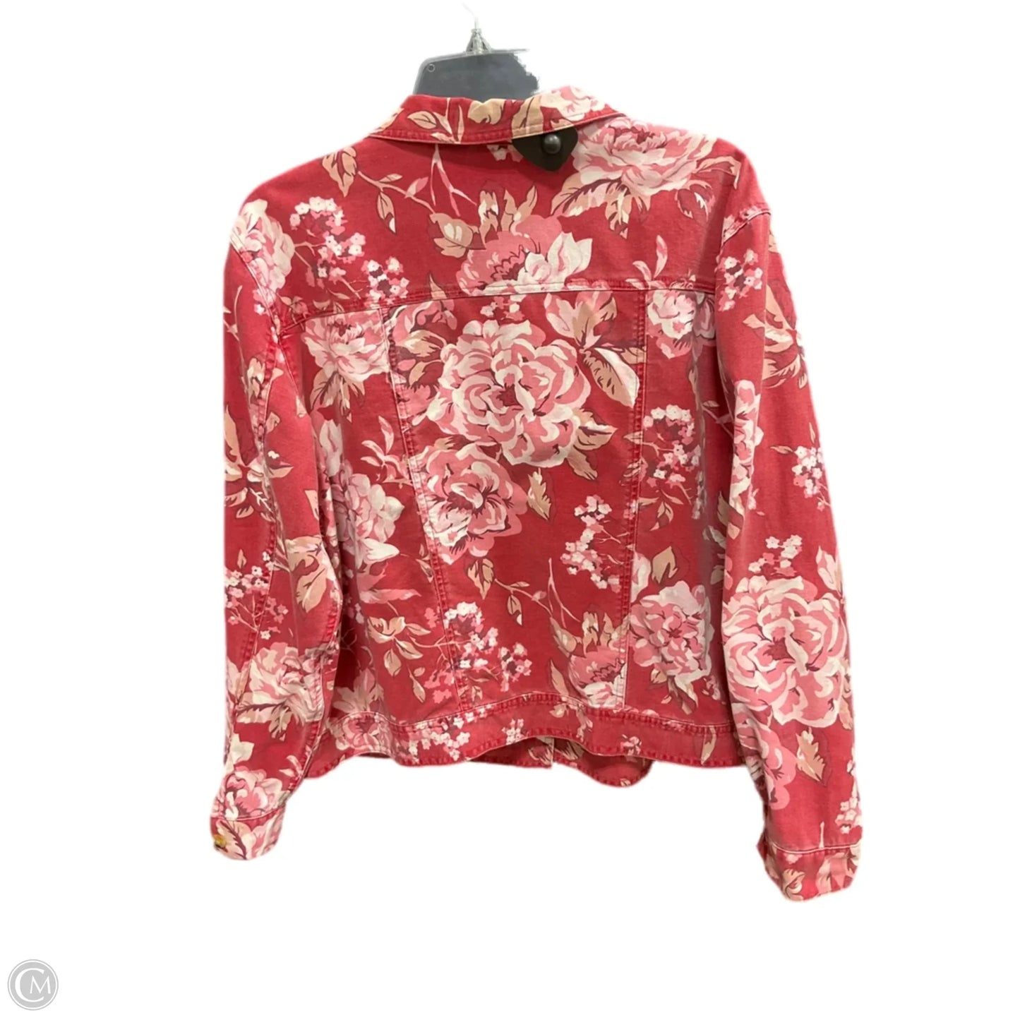 Jacket Denim By Cme In Floral Print, Size: L