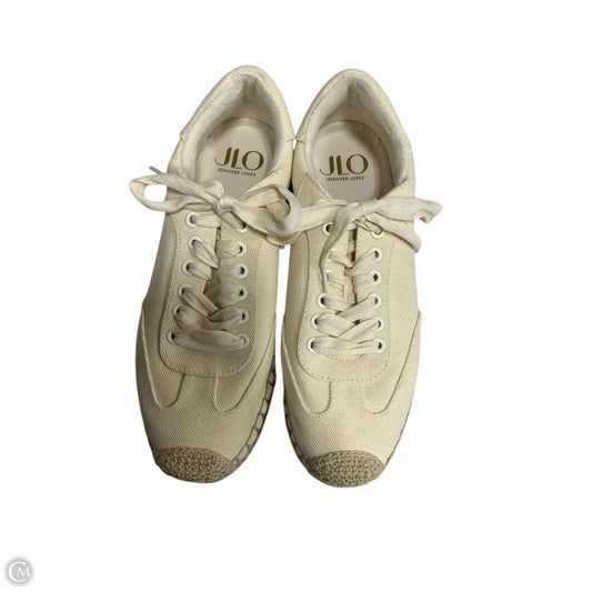 Shoes Sneakers By Jennifer Lopez In Cream, Size: 9