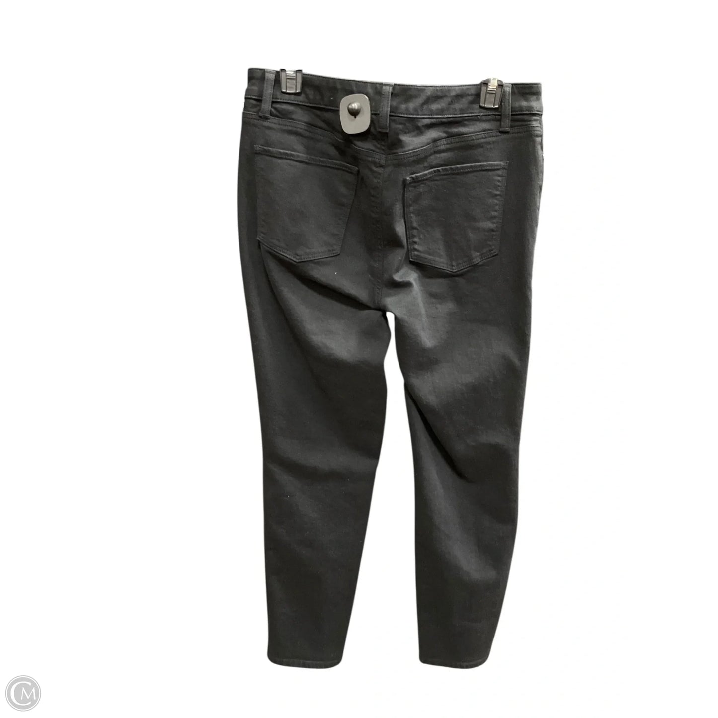 Jeans Straight By Talbots In Black Denim, Size: 8