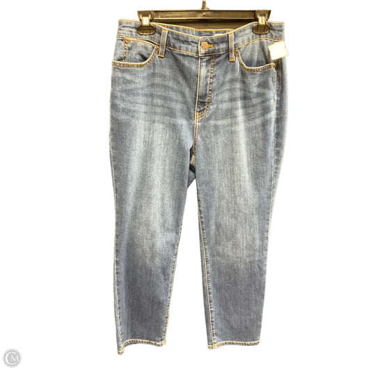 Jeans Cropped By Talbots In Blue Denim, Size: 8