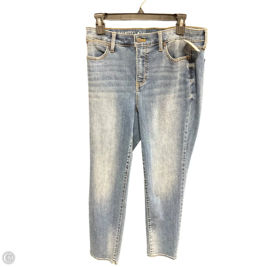 Jeans Skinny By Talbots In Blue Denim, Size: 8