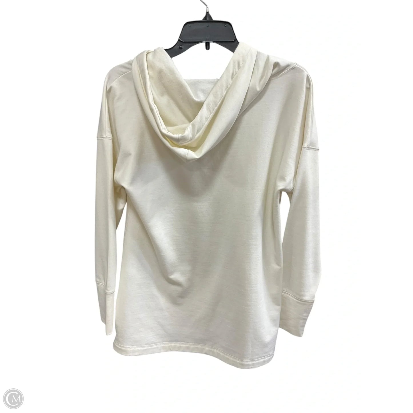 Sweatshirt Hoodie By Talbots In Cream, Size: Mp