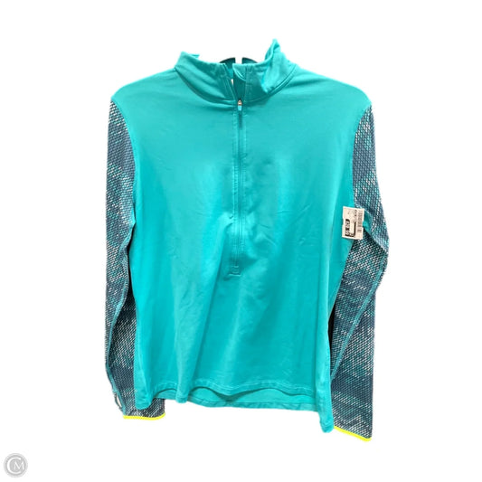 Athletic Jacket By Nike Apparel In Teal, Size: Xl