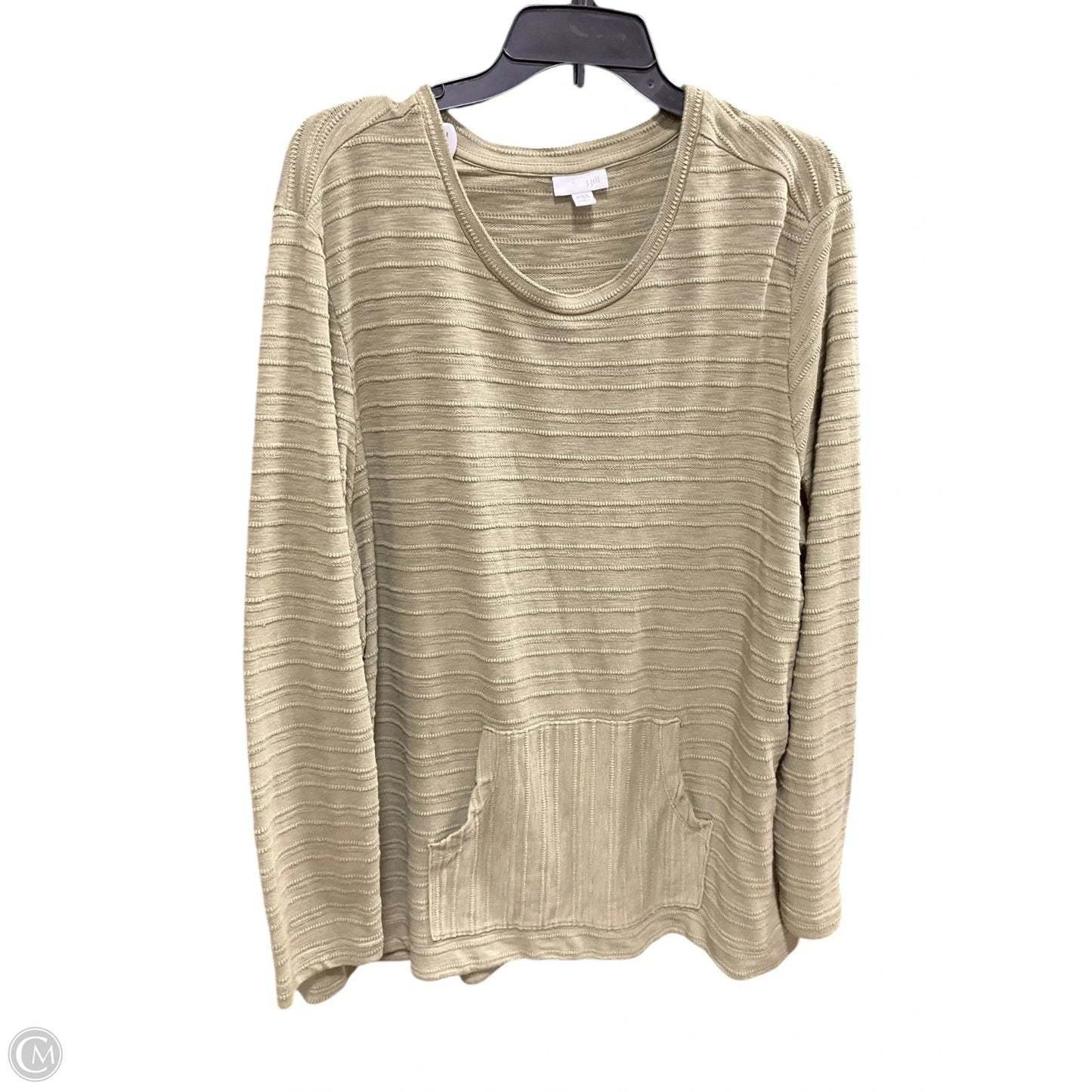 Top Long Sleeve By J. Jill In Green, Size: 3x