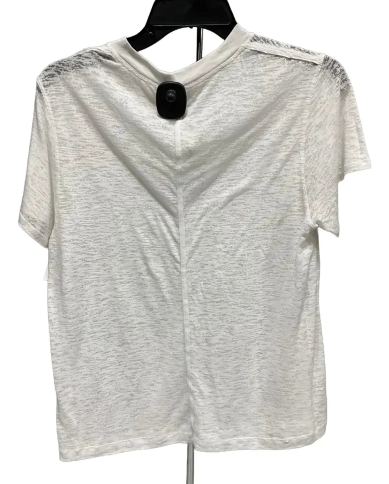Athletic Top Short Sleeve By Lululemon In White, Size: 6