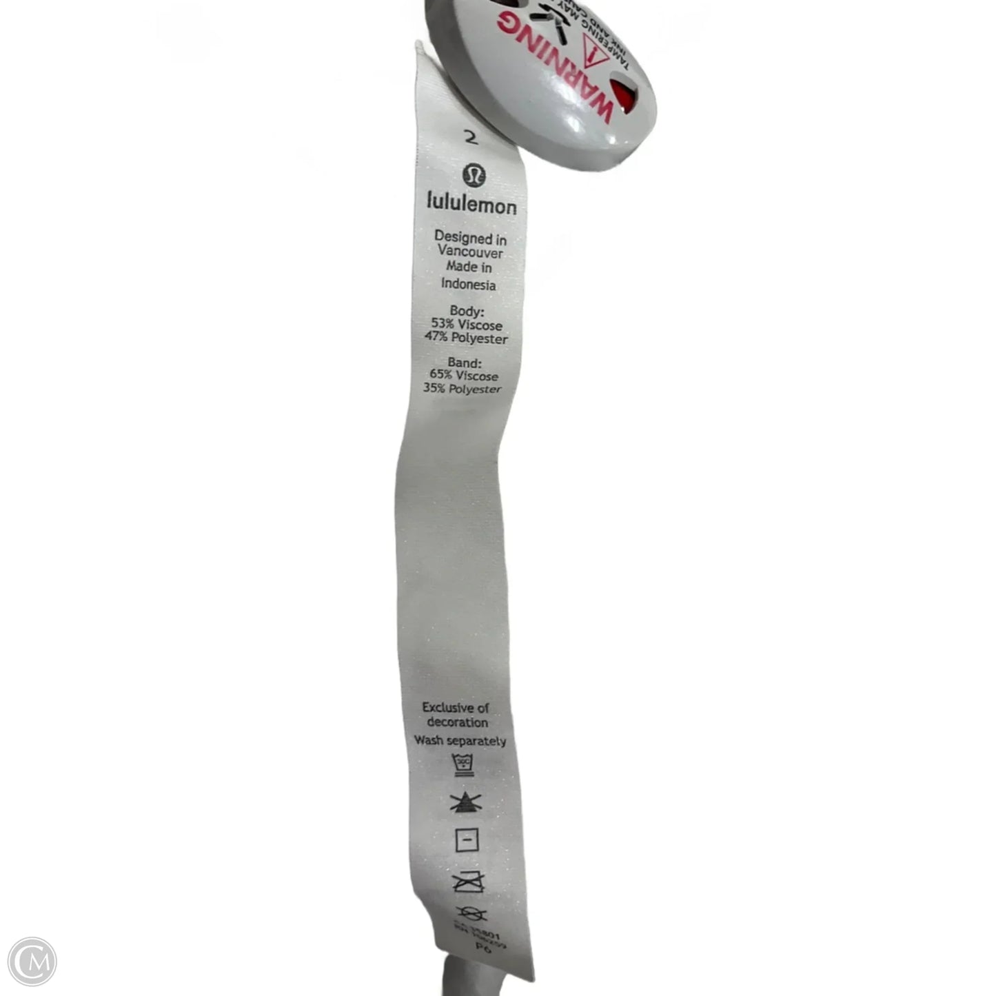 Athletic Top Short Sleeve By Lululemon In White, Size: 6