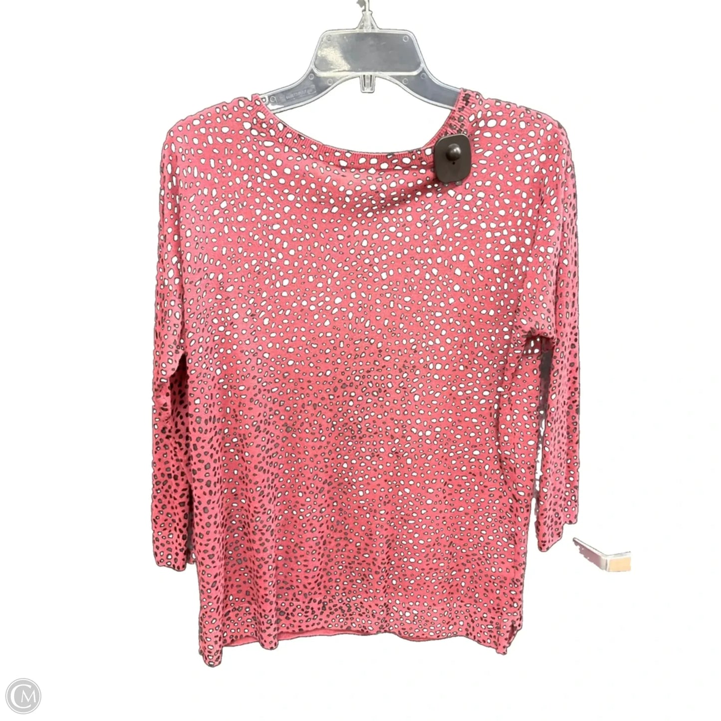 Top 3/4 Sleeve By Loft In Animal Print, Size: M