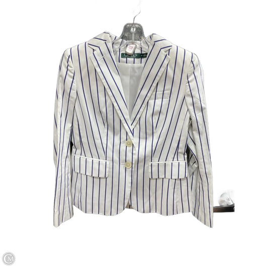 Blazer By Lauren By Ralph Lauren In Striped Pattern, Size: 4p