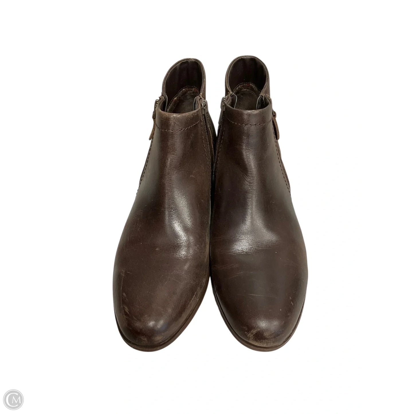 Boots Ankle Heels By Rockport In Brown, Size: 11