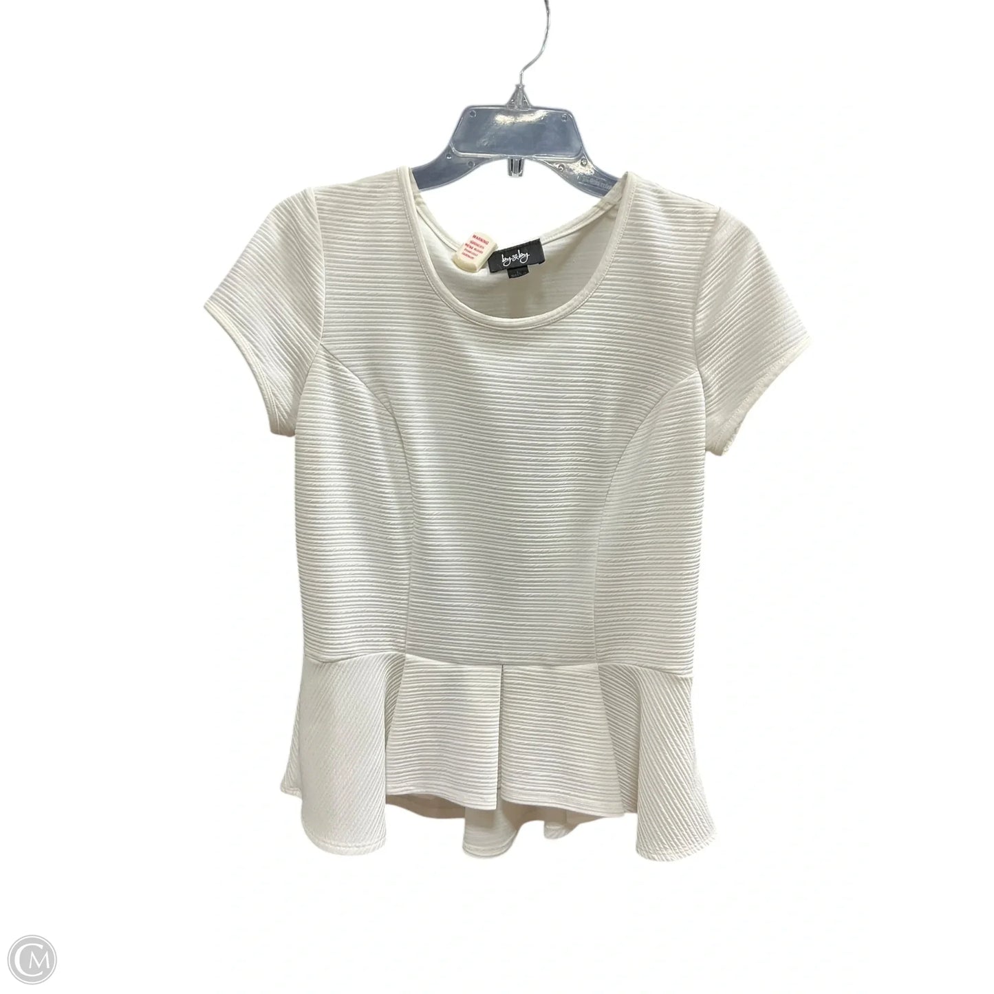 Top Short Sleeve By By & By In White, Size: L