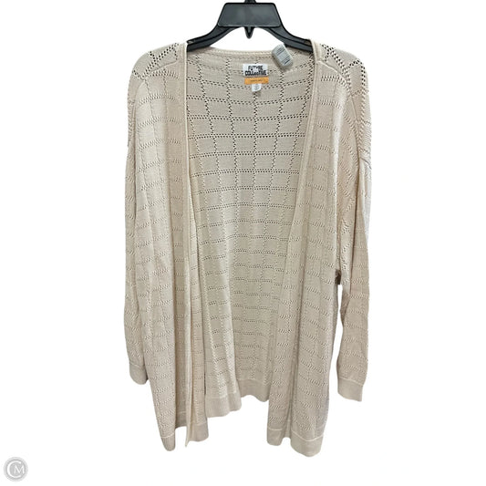 Cardigan By Future Collective In Cream, Size: 3x