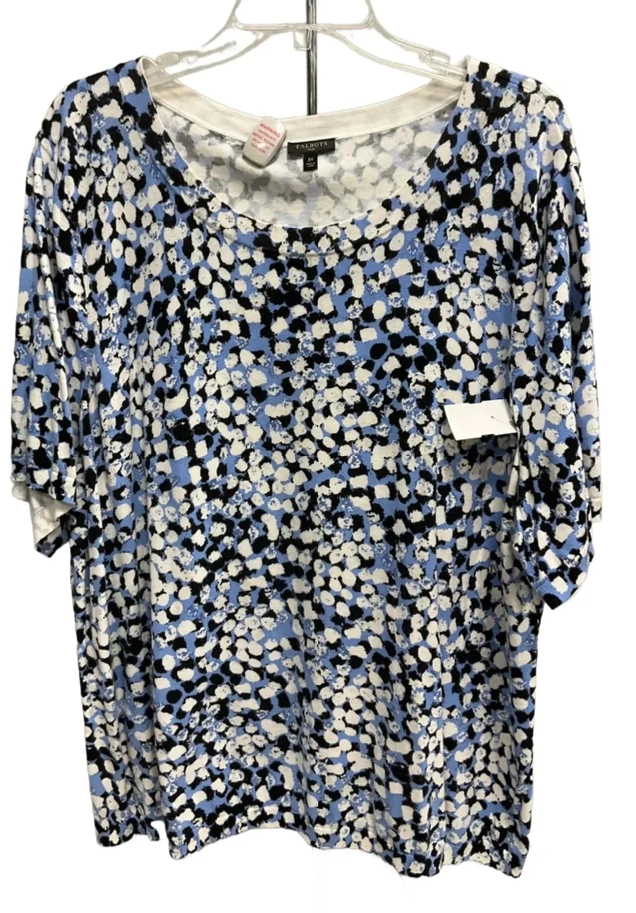 Top Short Sleeve By Talbots In Blue, Size: 2x