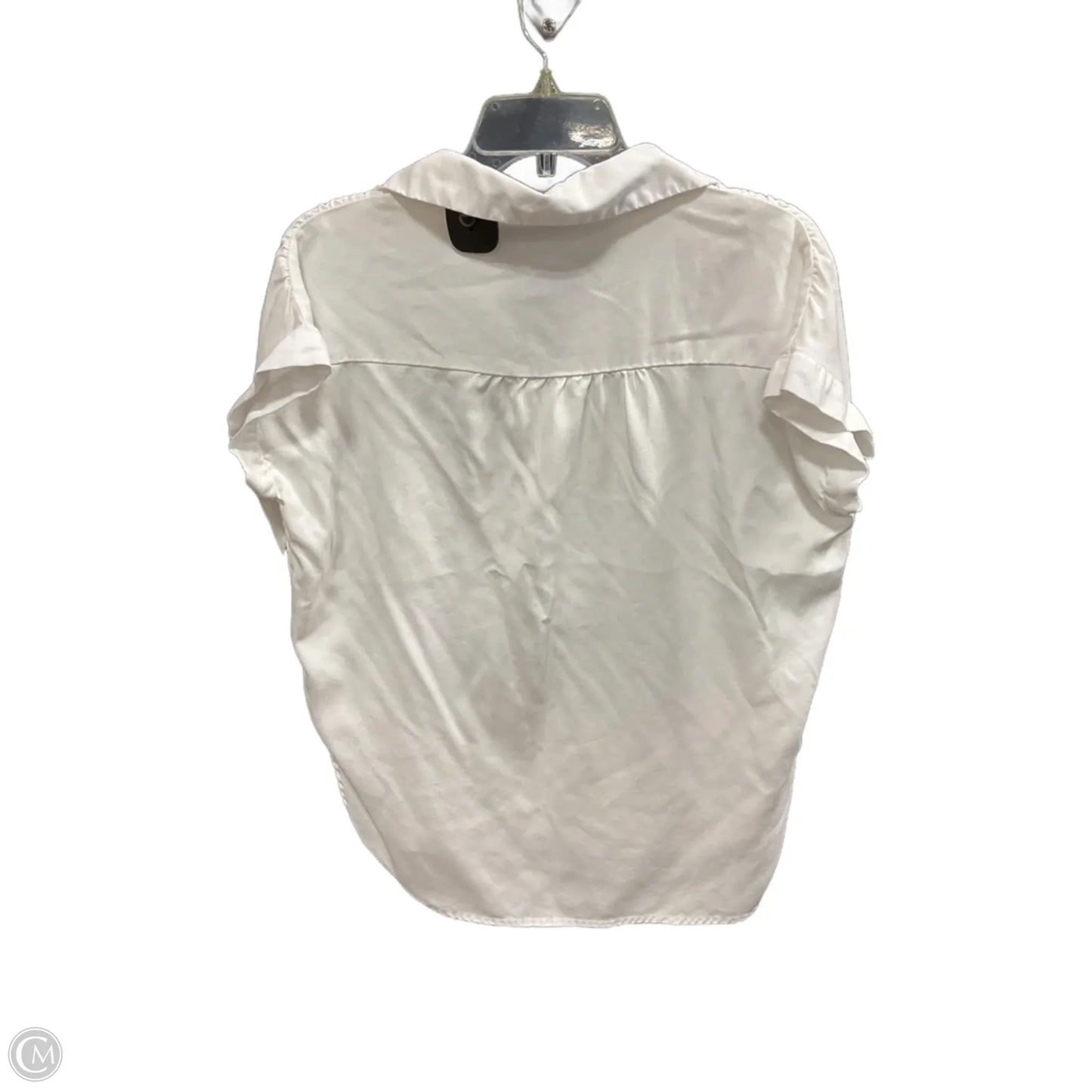 Blouse Short Sleeve By Quince In White, Size: Xs