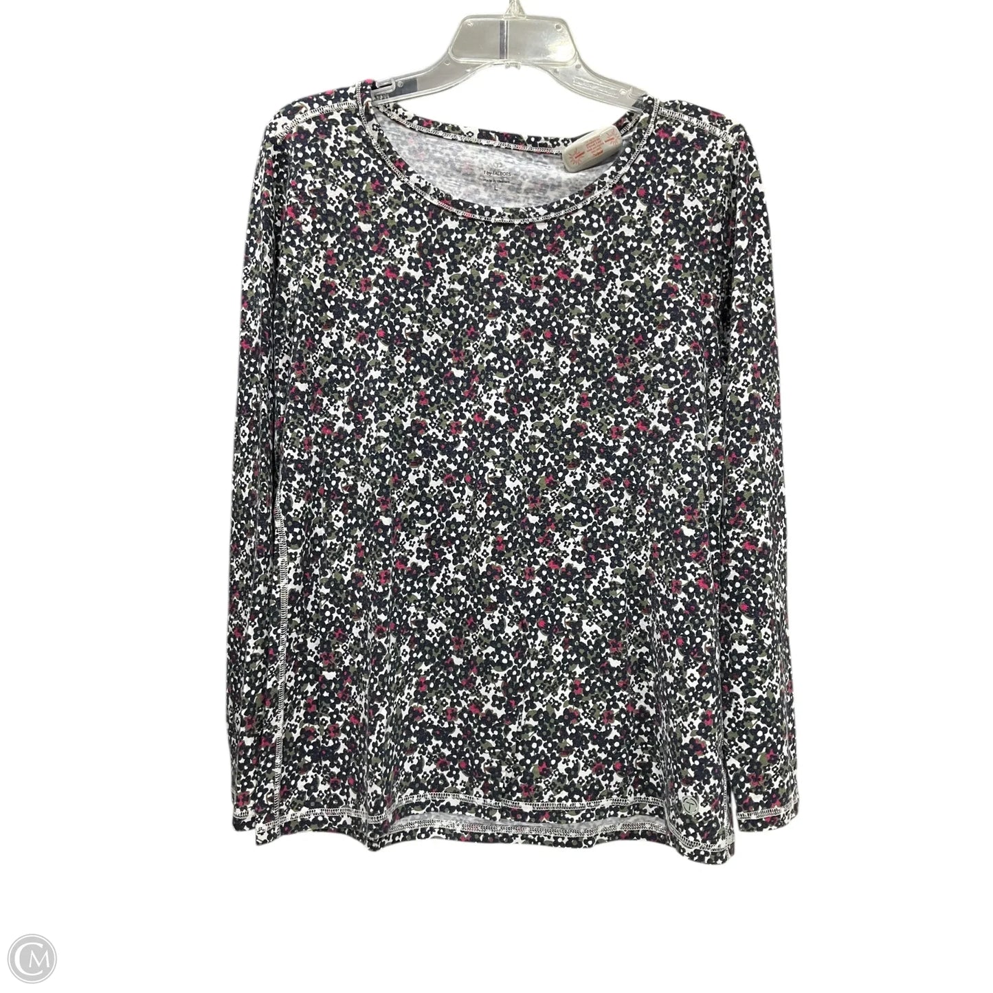 Top Long Sleeve By Talbots In Floral Print, Size: L