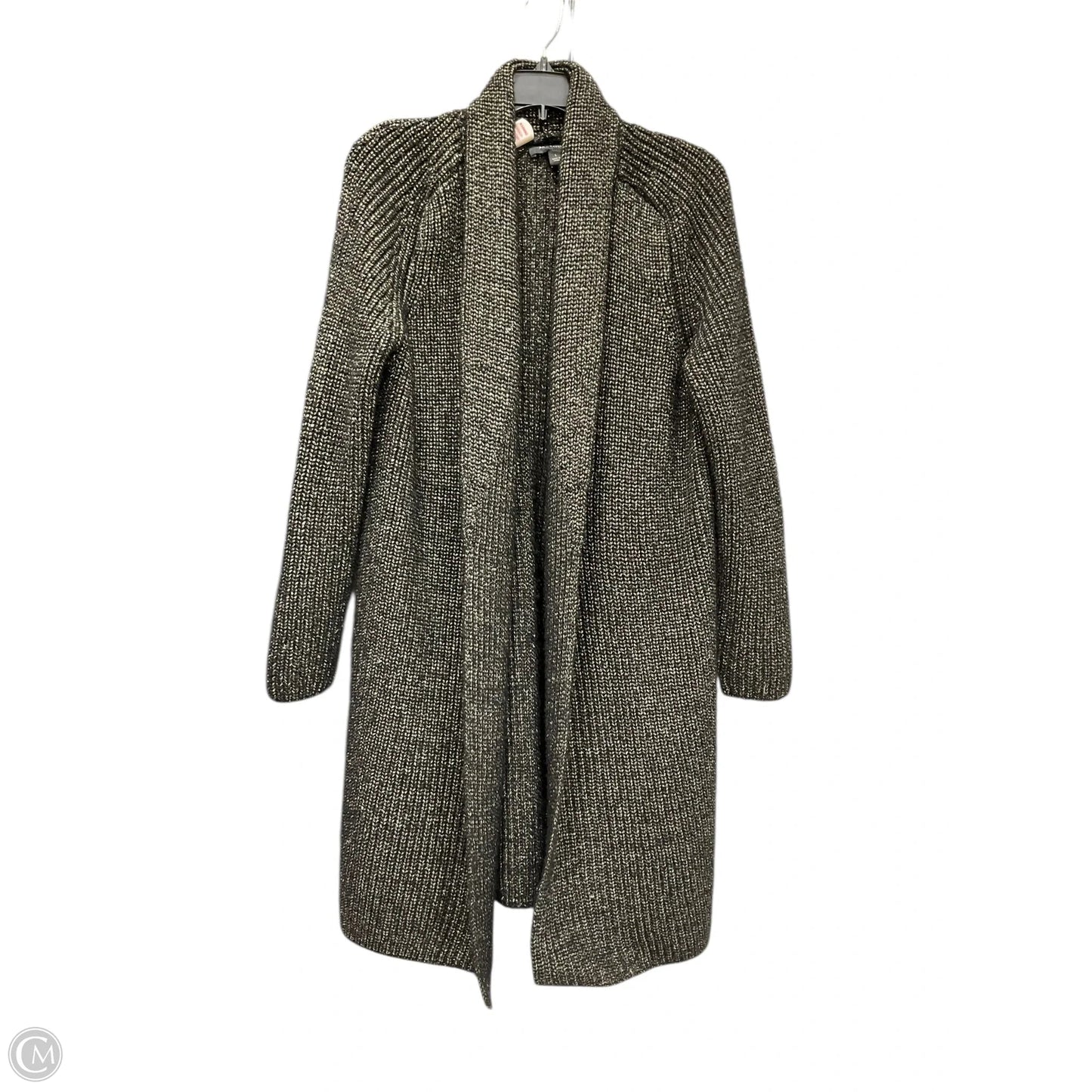 Cardigan By Ann Taylor In Black & Gold, Size: L