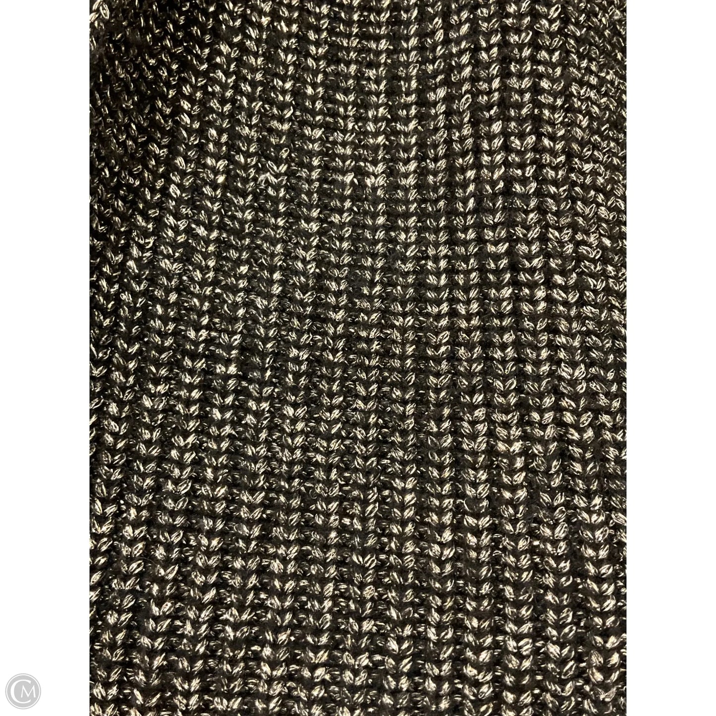 Cardigan By Ann Taylor In Black & Gold, Size: L