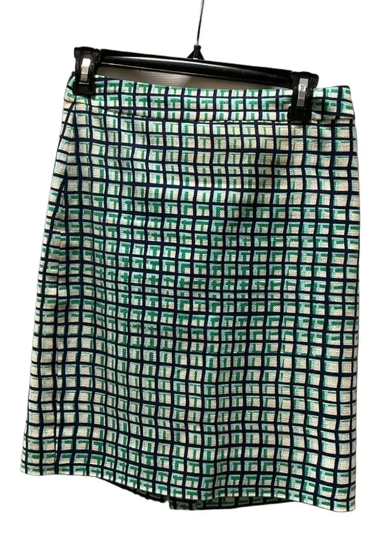 Skirt Designer By Kate Spade In Blue & Green, Size: 0