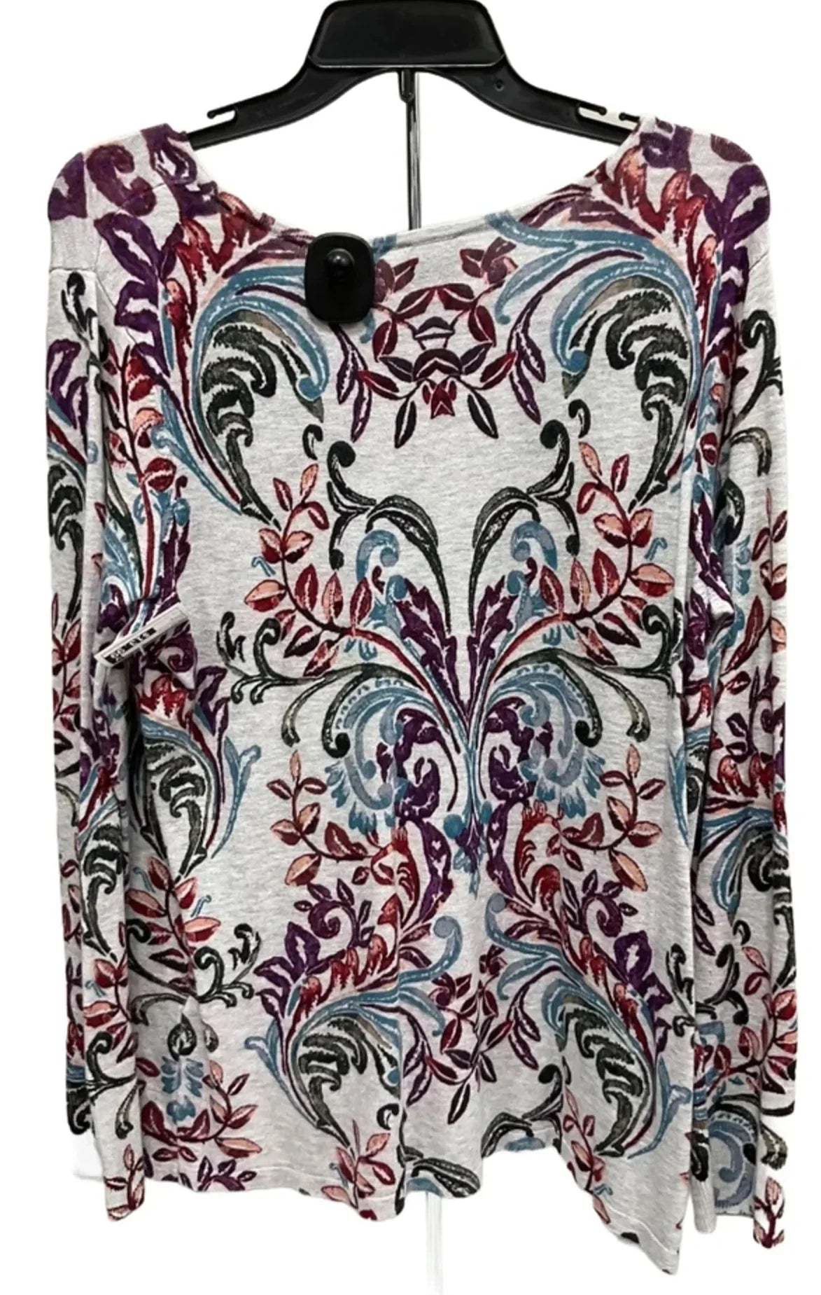 Top Long Sleeve By Chicos In Floral Print, Size: L