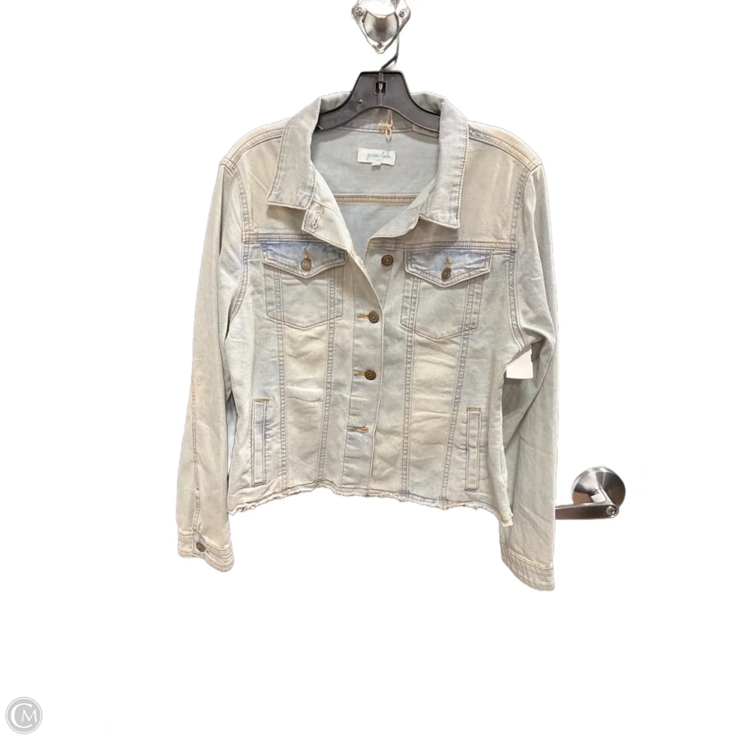 Jacket Denim By Grace & Lace In Blue Denim, Size: M