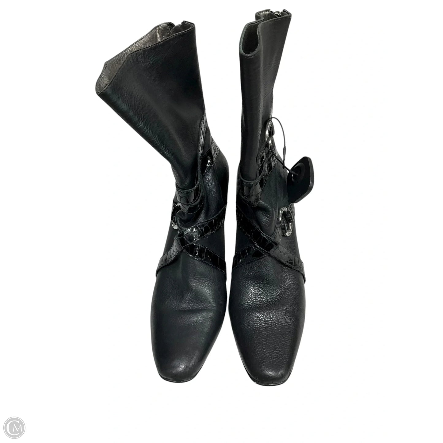 Boots Ankle Heels By Brighton In Black, Size: 8.5