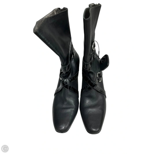 Boots Ankle Heels By Brighton In Black, Size: 8.5