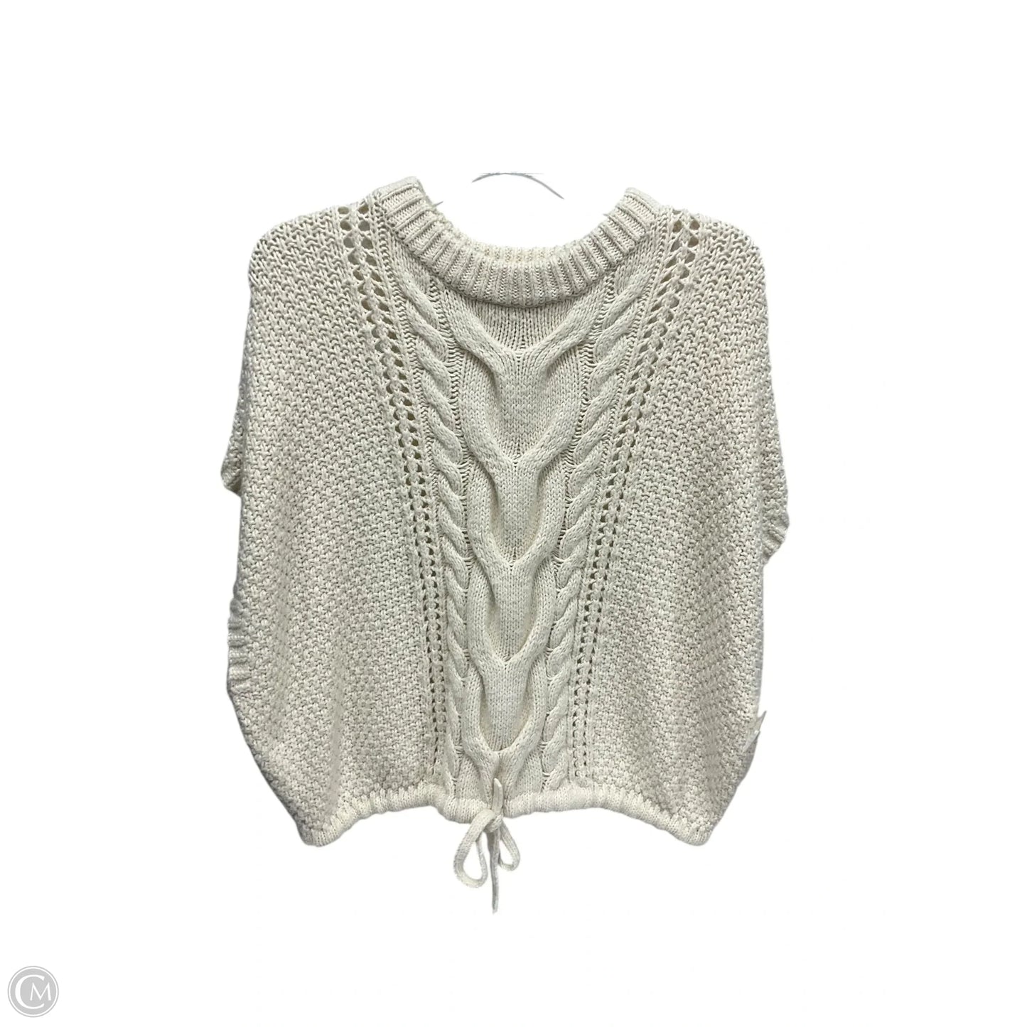 Sweater Short Sleeve By Universal Thread In Cream, Size: Xxl