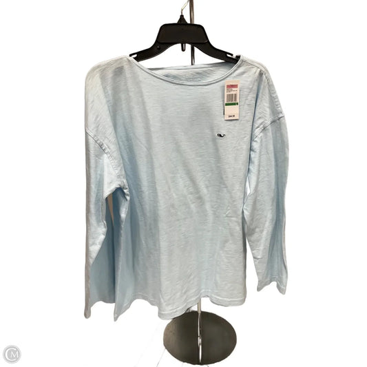 Top Long Sleeve Basic By Vineyard Vines In Blue, Size: L