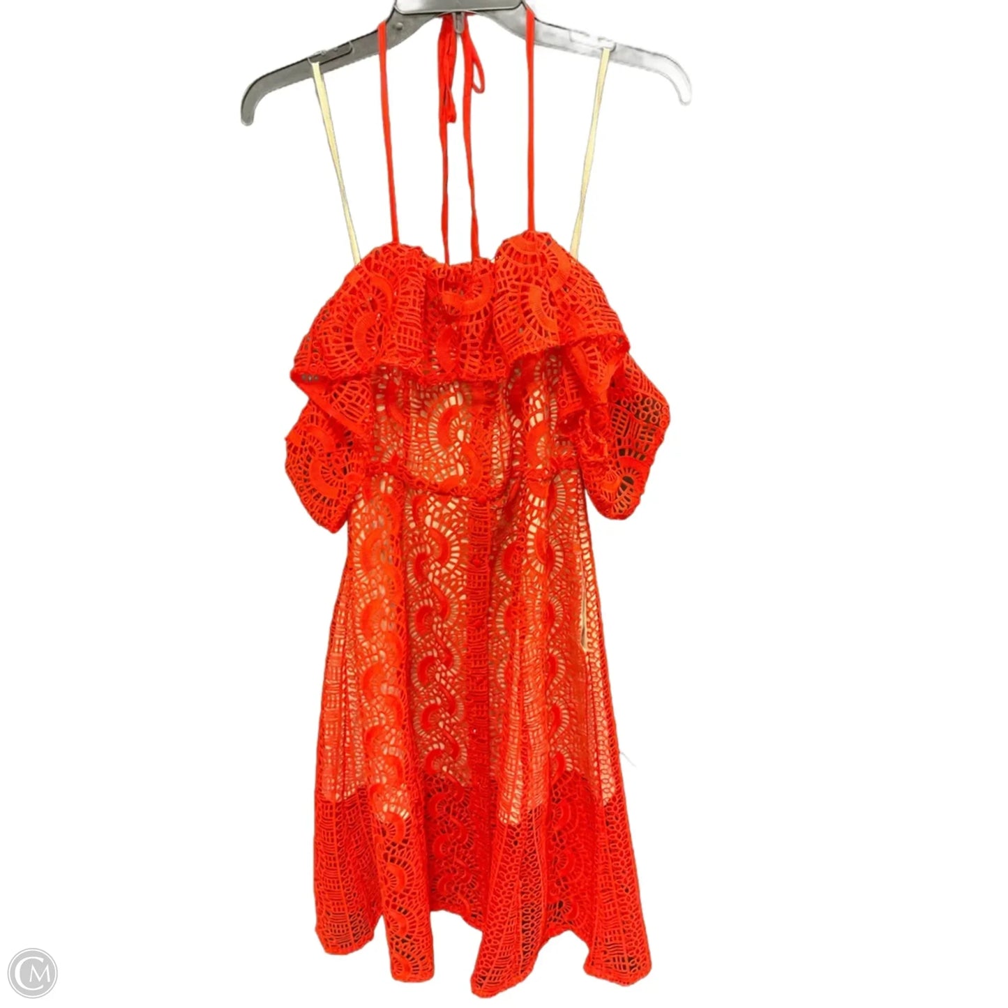 Dress Casual Midi By Three Dots In Orange, Size: L