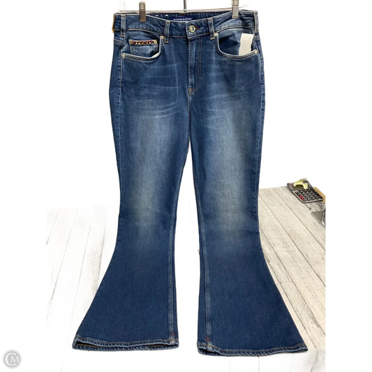 Jeans Flared By Scotch & Soda In Blue Denim, Size: 12