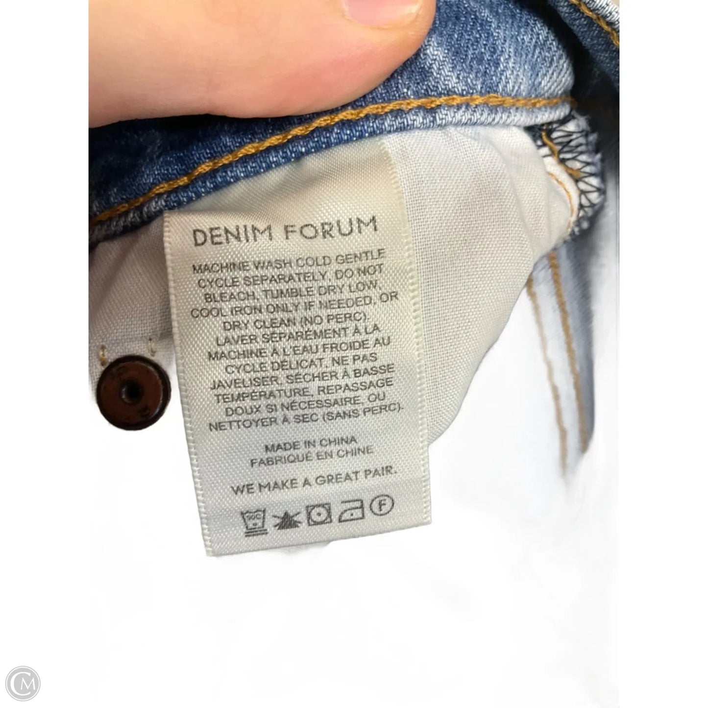 Jeans Straight By Cma In Black Denim, Size: 0