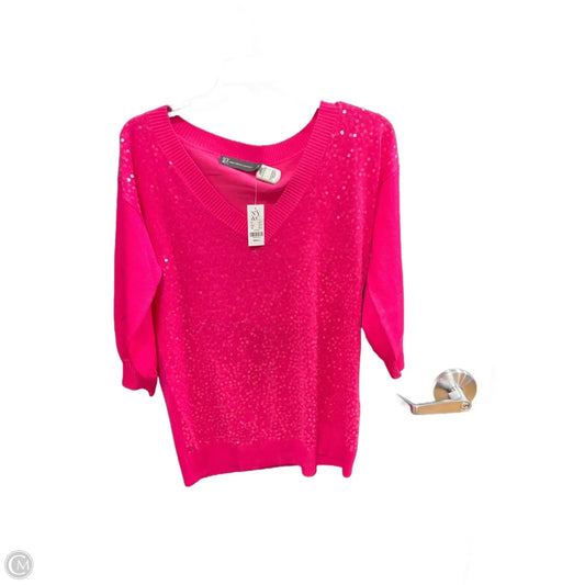Top Long Sleeve By New York And Co In Pink, Size: S