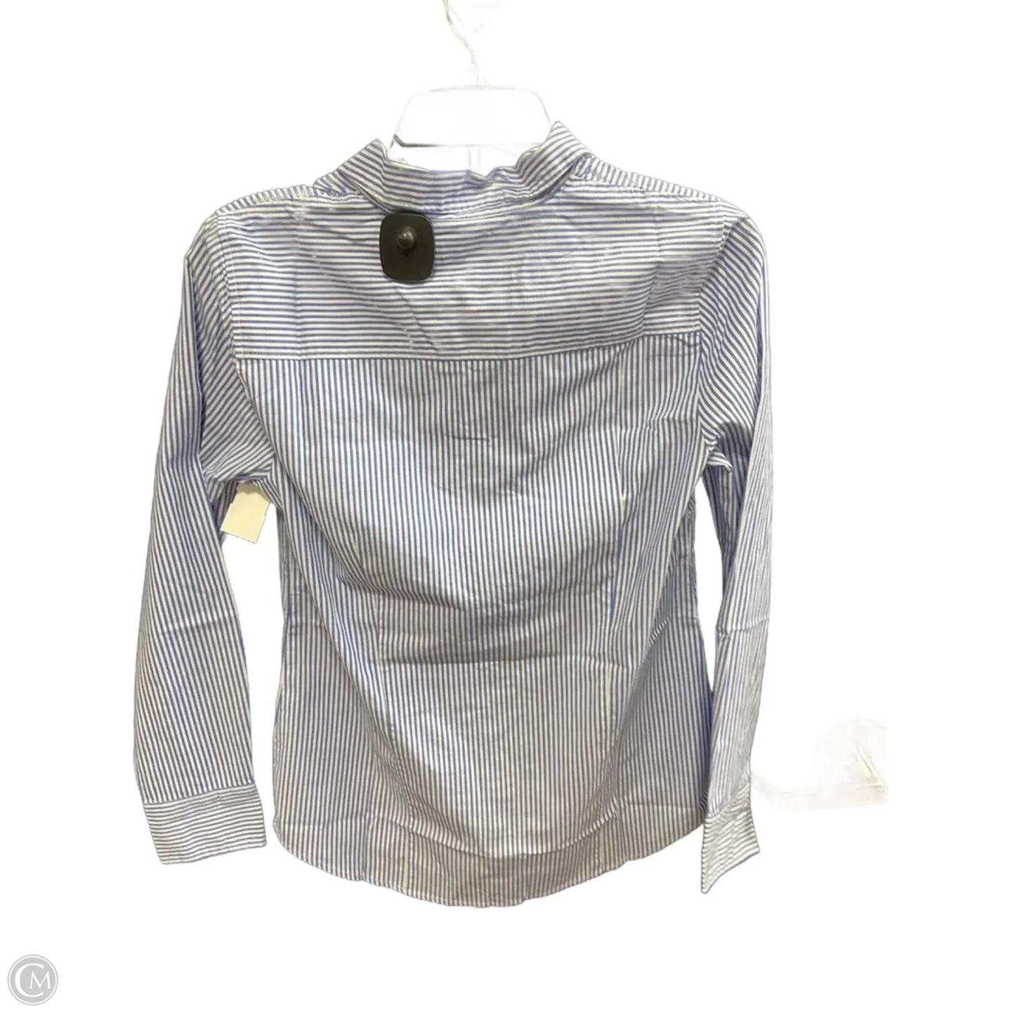 Blouse Long Sleeve By J. Crew In Striped Pattern, Size: S