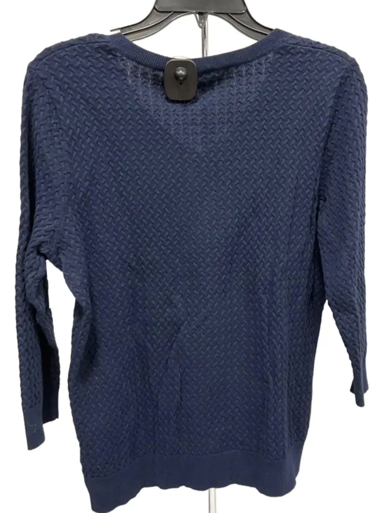 Top 3/4 Sleeve By Talbots In Navy, Size: Lp