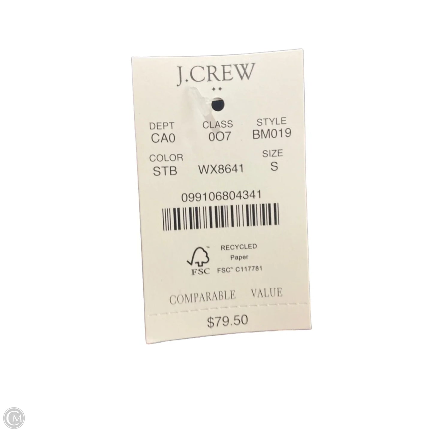 Top Short Sleeve By J. Crew In Plaid Pattern, Size: S