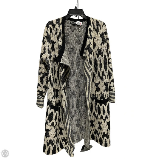 Cardigan By Lucky Brand In Black & Cream, Size: 1x