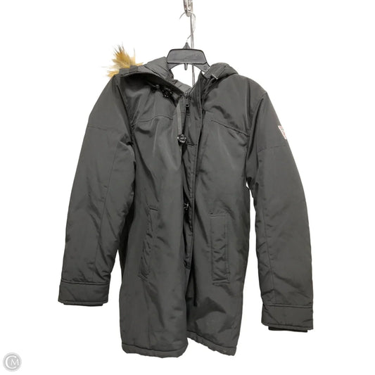 Coat Parka By Guess In Black, Size: S