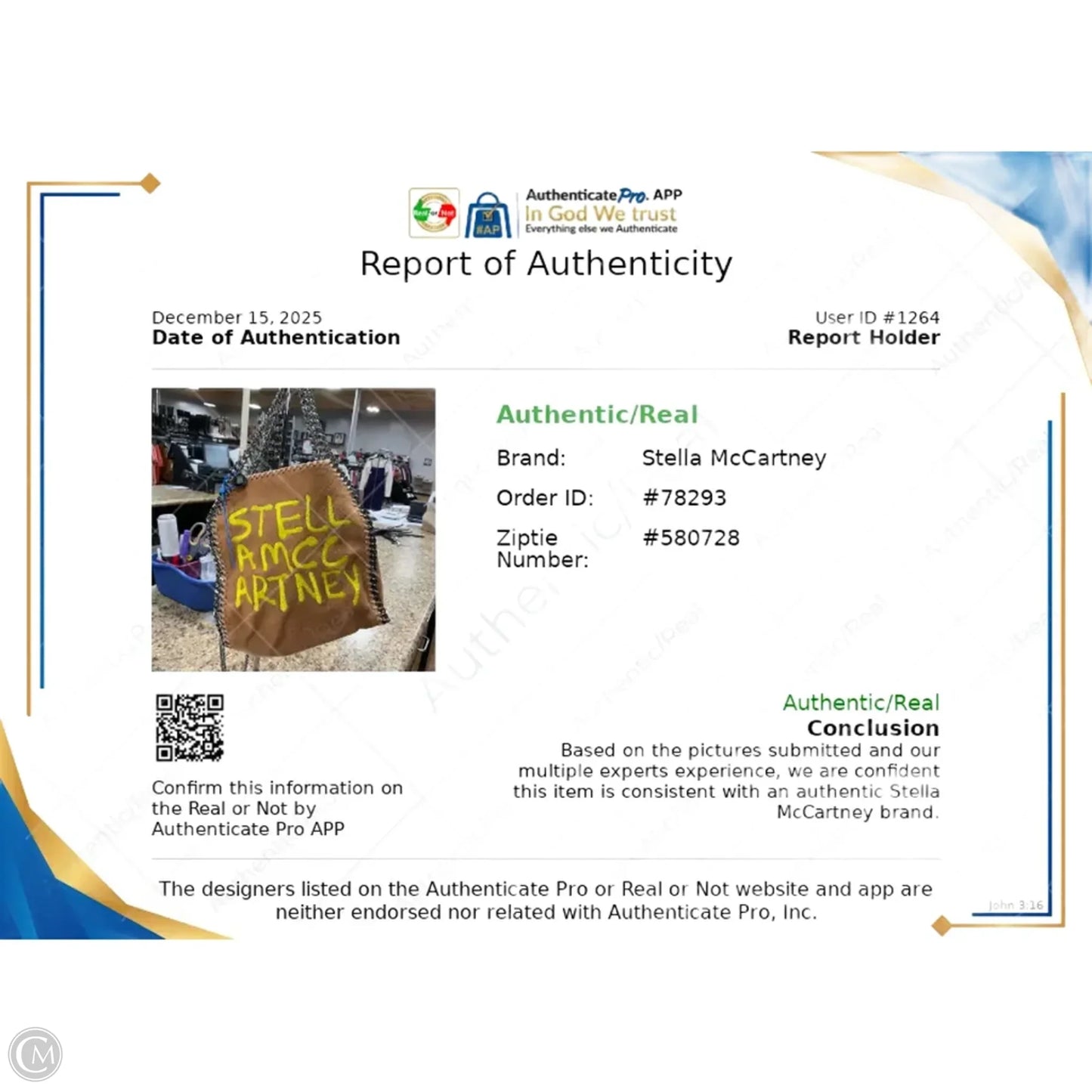 Crossbody Luxury Designer By Stella Mccartney, Size: Medium