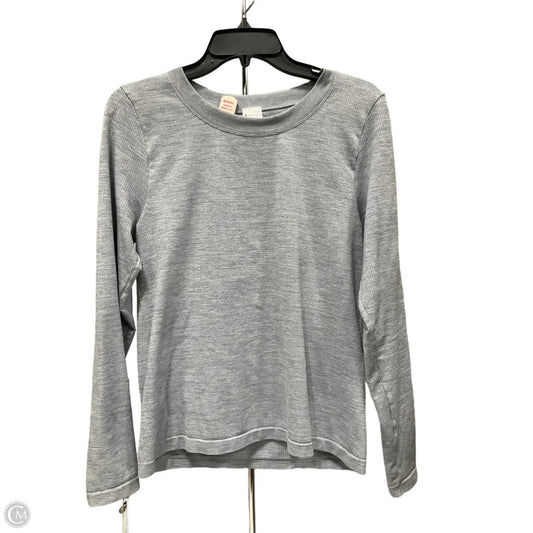 Athletic Top Long Sleeve Crewneck By Athleta In Grey, Size: Xl