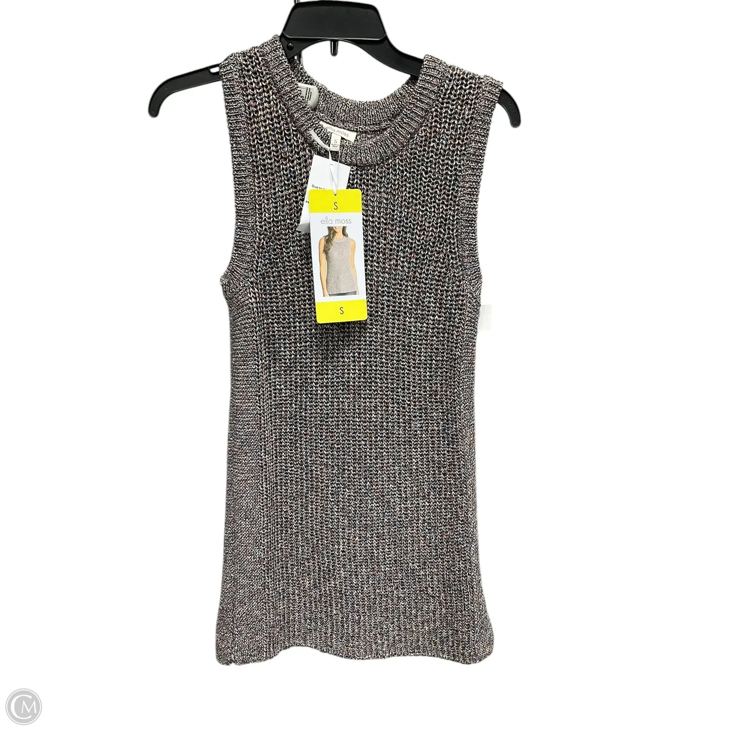 Vest Sweater By Ella Moss In Multi-colored, Size: S