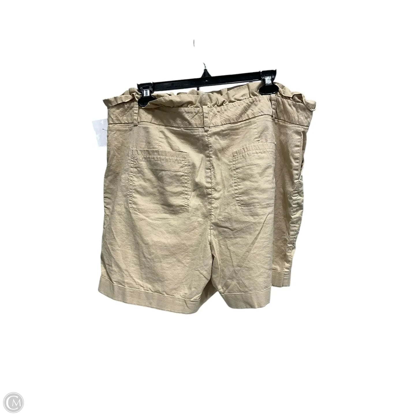 Shorts By Ava & Viv In Tan, Size: 18