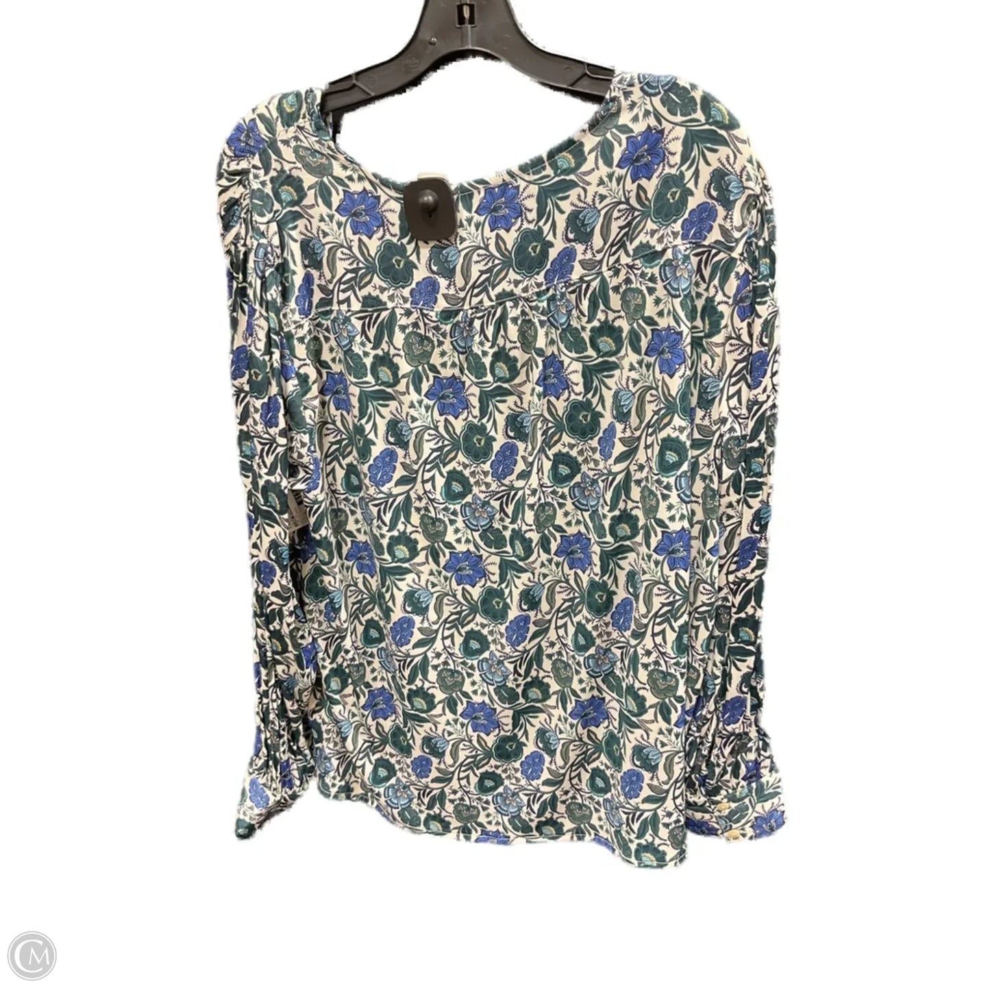 Top Long Sleeve By Lane Bryant In Blue & Green, Size: 14