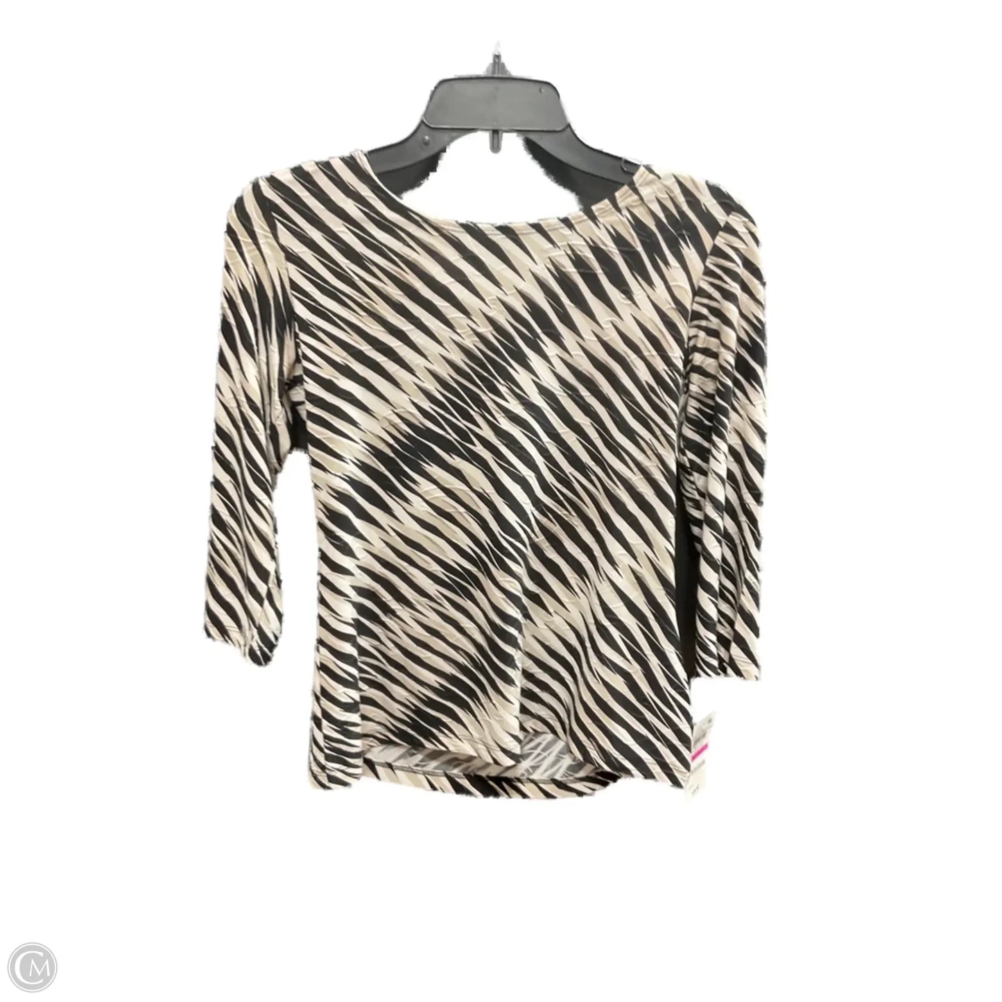Top Long Sleeve By Jm Collections In Animal Print, Size: Sp