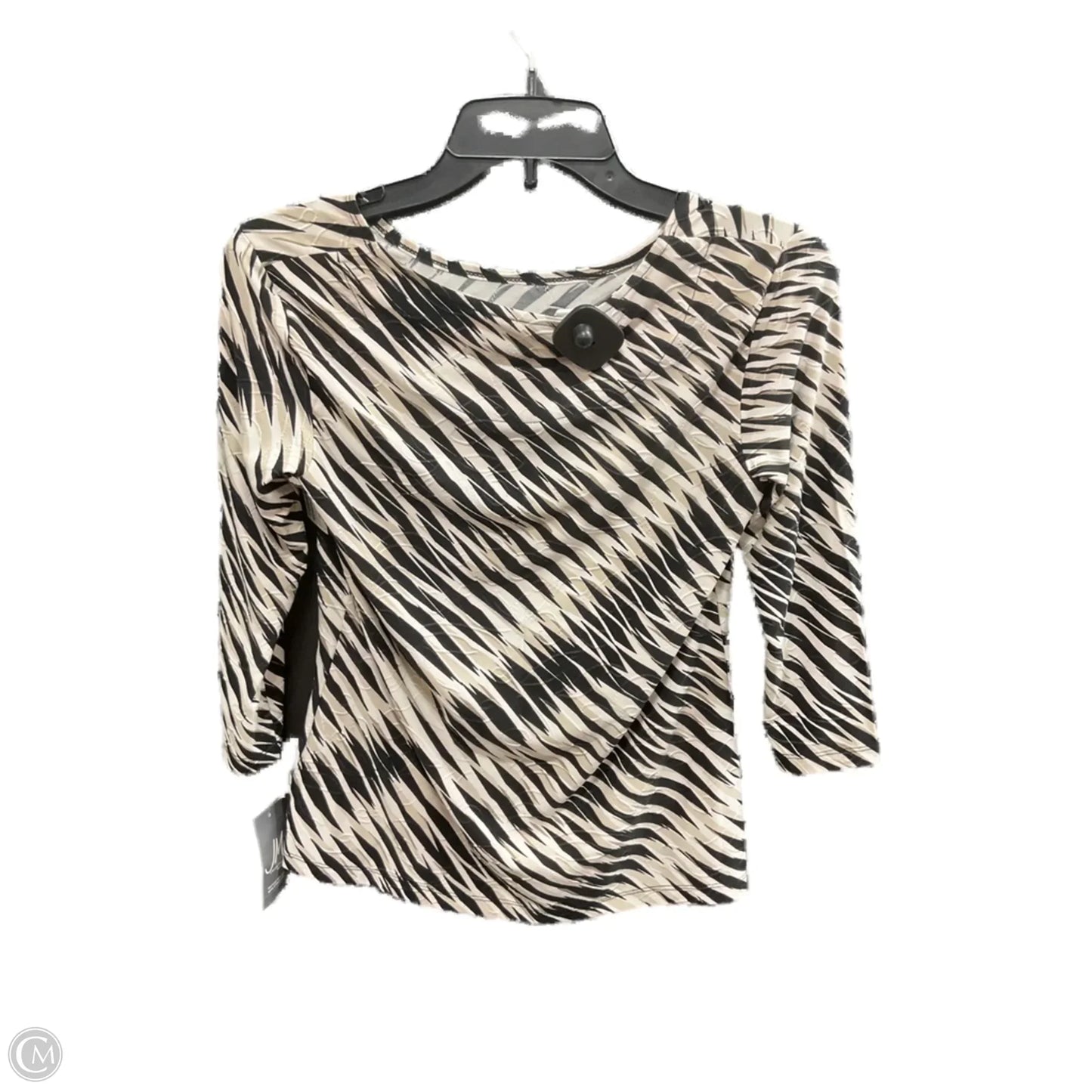 Top Long Sleeve By Jm Collections In Animal Print, Size: Sp