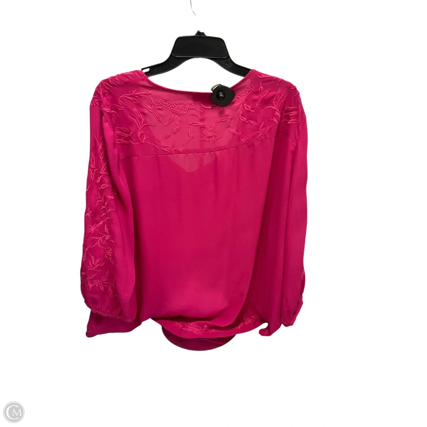 Top Long Sleeve By Cynthia Rowley In Pink, Size: 2x