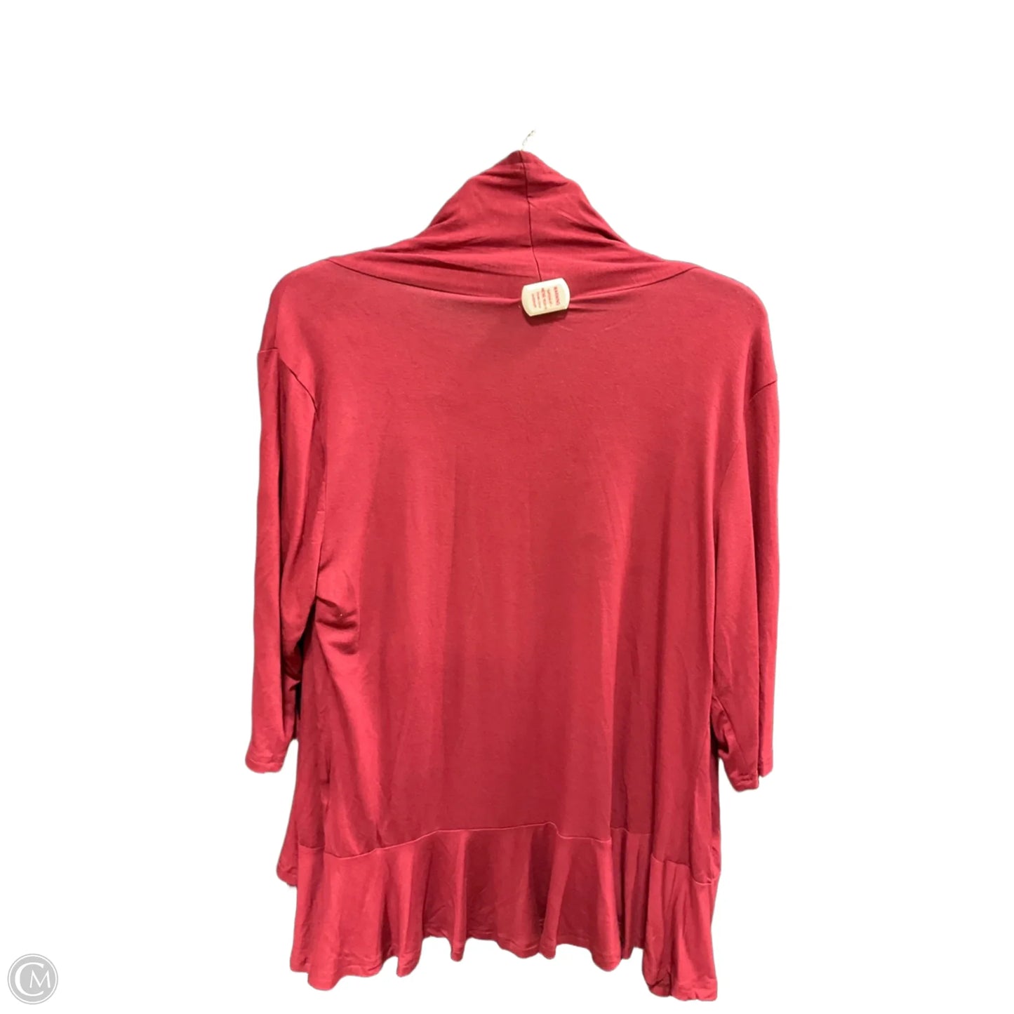 Cardigan By Cme In Maroon, Size: L