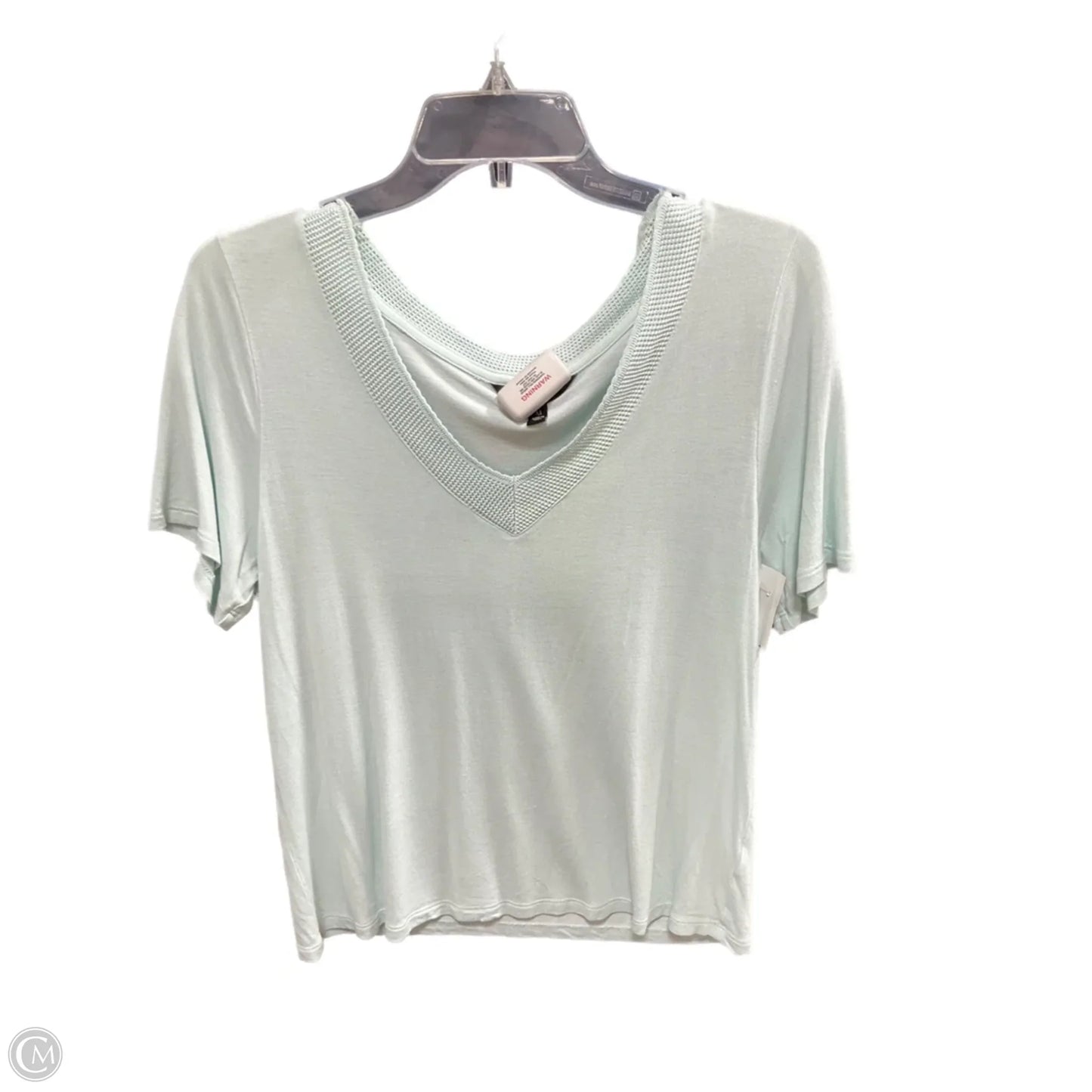 Top Short Sleeve By Banana Republic In Green, Size: M
