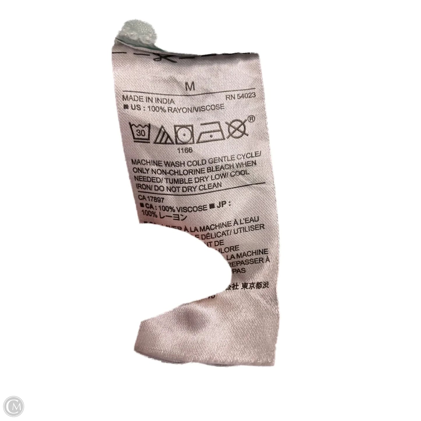 Top Short Sleeve By Banana Republic In Green, Size: M