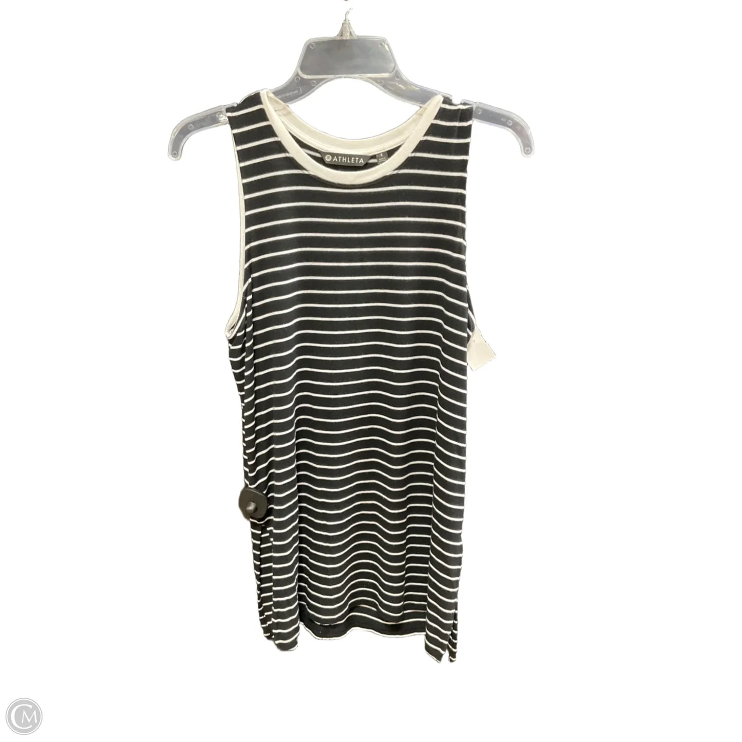 Top Sleeveless By Athleta In Black & White, Size: S
