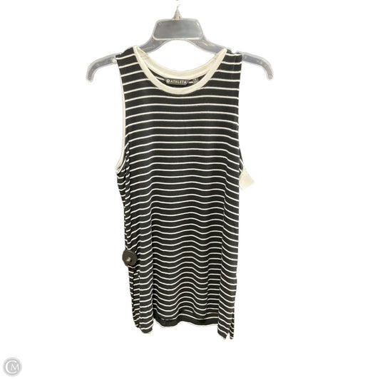 Top Sleeveless By Athleta In Black & White, Size: S