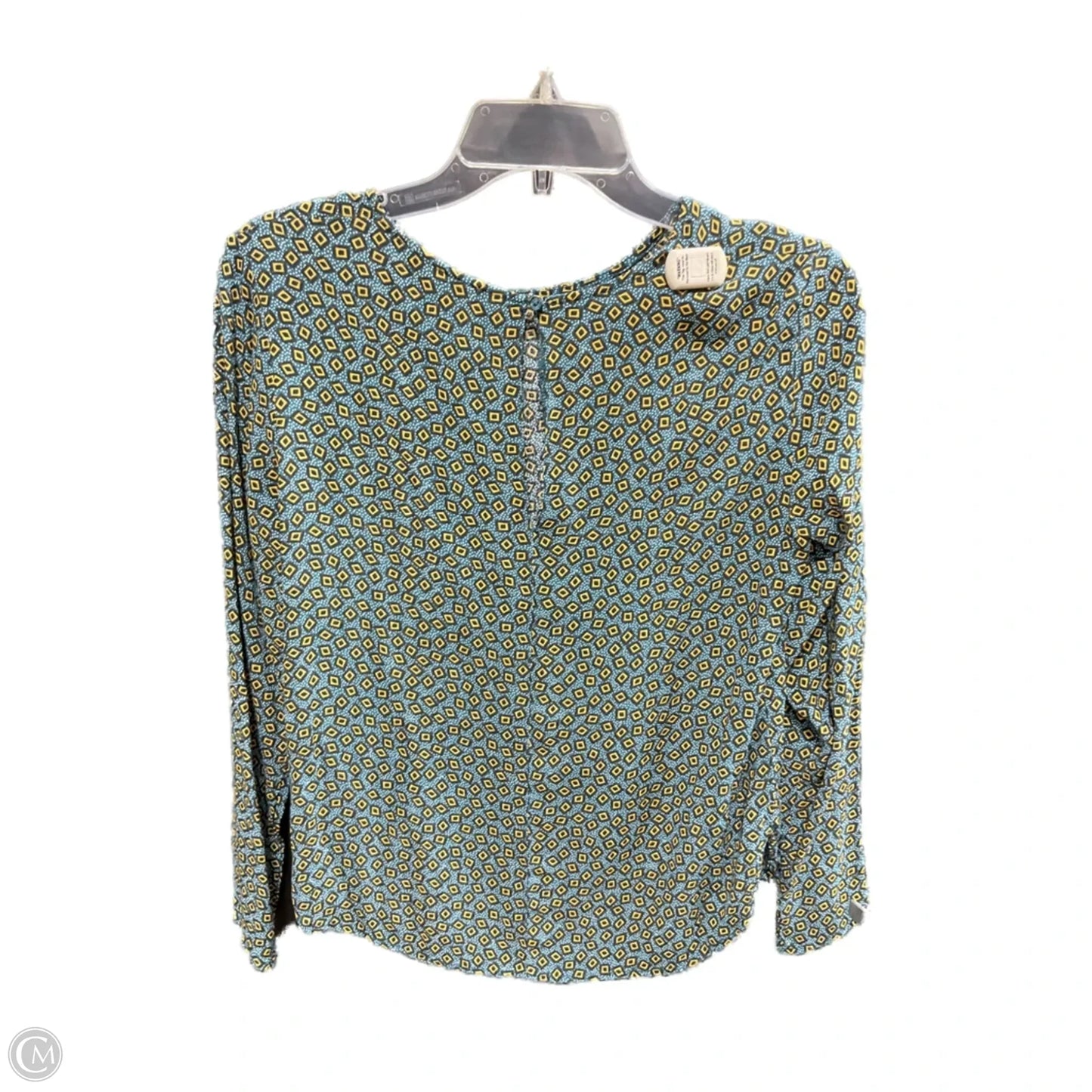 Top Long Sleeve By H&m In Blue & Gold, Size: 6